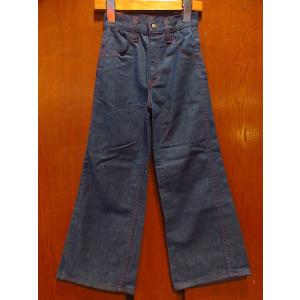 ビンテージ70's○Wranglerキッズバッドダイデニムパンツ実寸W58cm