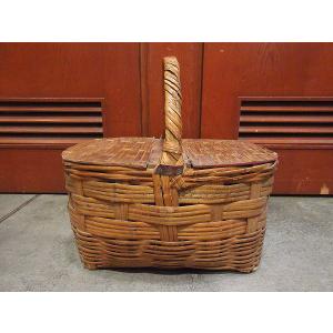 ビンテージ90's○LONGABERGER BASKETSピクニックバスケット○220511i8