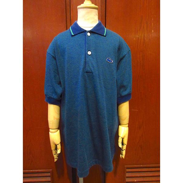 ビンテージ80's●IZOD LACOSTEキッズボーダーポロシャツsize 16●230927c1...