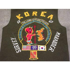 ビンテージ60s●ミリタリーKOREAスーベニ...の詳細画像5