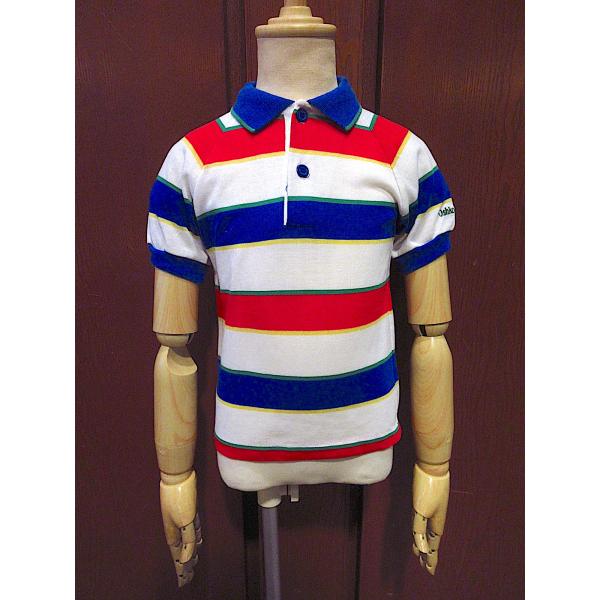 ビンテージ80's90's●OSHKOSH B'GOSHキッズマルチボーダーポロシャツsize 5●...