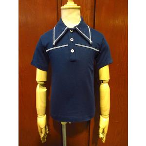 ビンテージ70's○Donmoorコットンワイドボーダーラガーシャツ黄×紺size