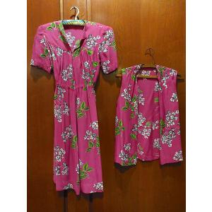 ビンテージ70's○GUNNE SAX花柄長袖ワンピース○260314j8-w-lsdrs