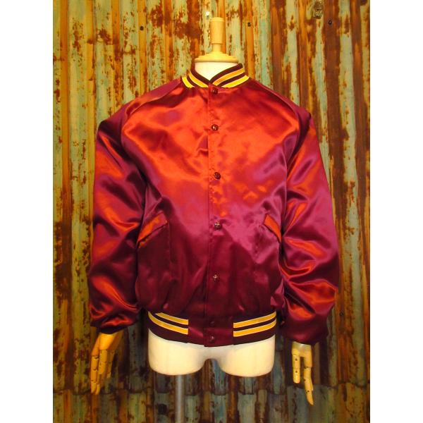 ビンテージ80’s●DEADSTOCK King Louieナイロンスタジアムジャケットsize L...