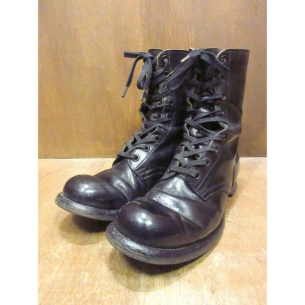 ビンテージ60’s●LIGHT TREADスチールトゥコンバットブーツ黒size 11 N●2401...