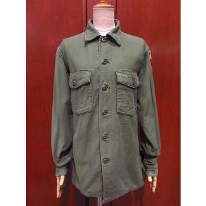 ビンテージ60's○U.S.ARMYコットンサテンユーティリティシャツsize 14