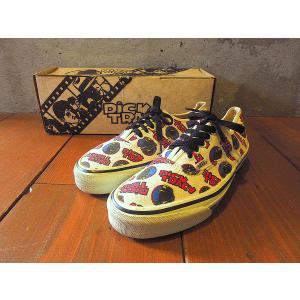 ビンテージ80’s●DEADSTOCK VANS DICK TRACYオーセンティックsize 7 1/2●240213k7-m-snk-255cm 1980sバンズデッドストック