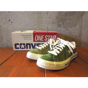 ビンテージ90’s●DEADSTOCK CONVERSE ONE STARアボカド/ホワイトsize 8●240227k3-m-snk-26cm 1990sワンスターデッドストック