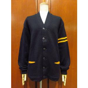 ビンテージ40's○レターマンカーディガン黒○211111k1-m-cdg 1940s古着