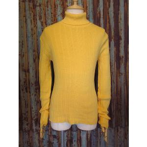 ビンテージ70's●Manskinタートルネックセーター黄色size XL●240420j4-m-swr古着1970sマネスキン｜cozyvintage