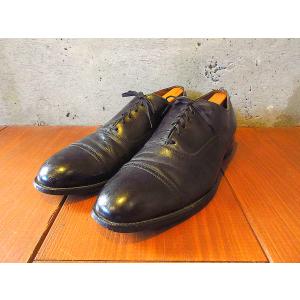 ビンテージ40’s50’s●Gallen Kamp'sストレートチップシューズ黒実寸28cm●240510k4-m-dshs-28cmパンチドキャップトゥドレスシューズ｜cozyvintage