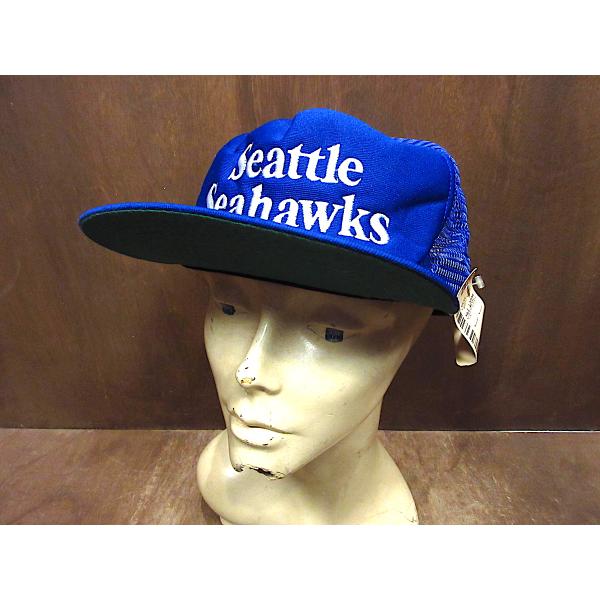 ビンテージ80’s90’s●DEADSTOCK New Era Seattle Seahawksスナ...