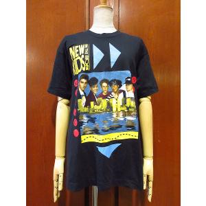 ビンテージ80's○DEADSTOCK NEW KIDS ON THE BLOCKツアーTシャツ黒size