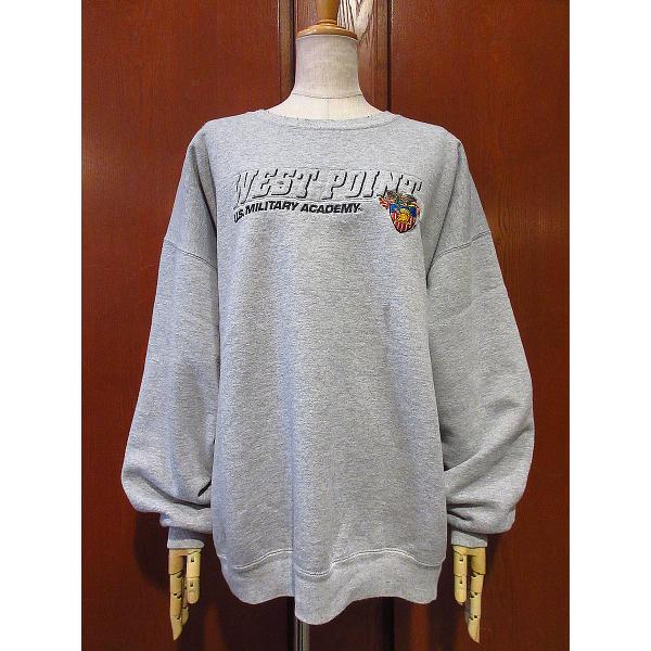 ビンテージ90's●Champion WEST POINT刺繍入りスウェット霜降りグレーsize X...