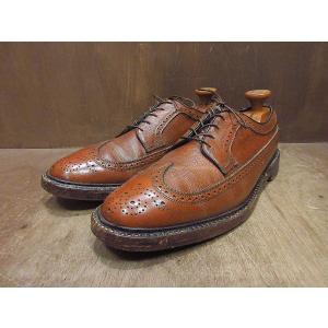 ビンテージ40's50's○FLORSHEIM内羽根式キャップトゥシューズ黒size 11