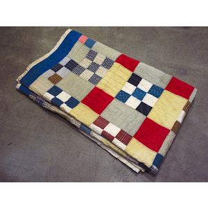 ビンテージ~30's○パッチワークキルトファブリック約206cm×約