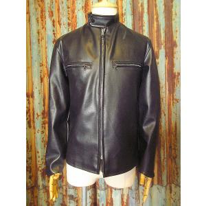 30s スポーツジャケット ヴィンテージ ビンテージ30's○THE TEXAN by SPORT TOGSハラコレザージャケット黒