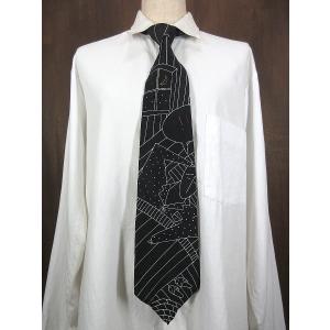 ビンテージ90's○THE BEATLES IF I FEELアートプリントシルクネクタイ