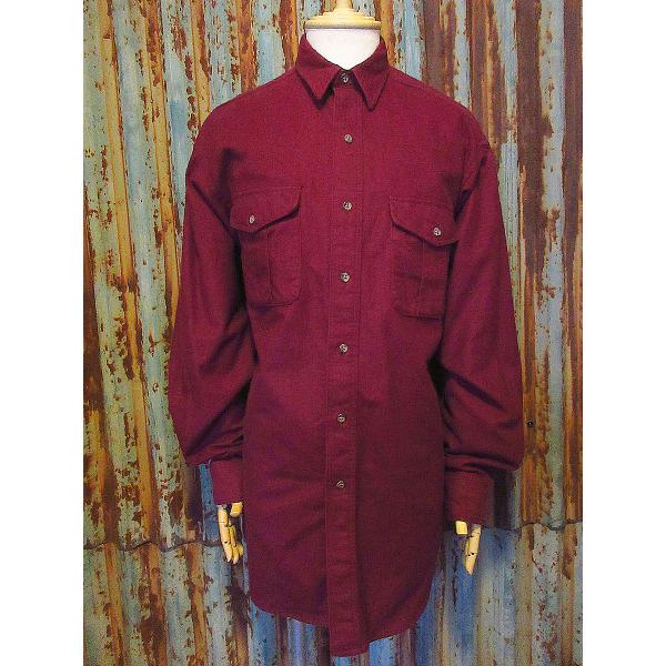 ビンテージ80’s90’s●Eddie Bauerシャモアクロス長袖シャツsize M●241120...