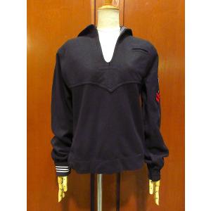 ビンテージ40's○U.S.NAVYウールセーラーシャツ紺○231029m6-m-lssh