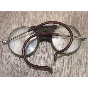 ビンテージ~30's○バースプリング型フィンチ眼鏡○221129i2-eygls
