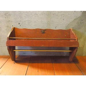 ビンテージ~20's○LEADERウッドウォールハンガー○231116i7-rack