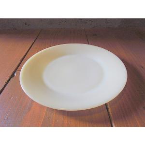 ビンテージ○Fire King 1700ラインディナープレートアイボリー4点