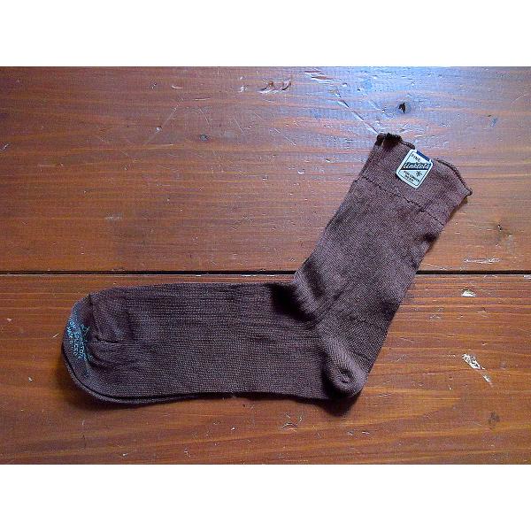 ビンテージ~50&apos;s●DEADSTOCKコットンソックス 茶size 10 1/2●250214b5...