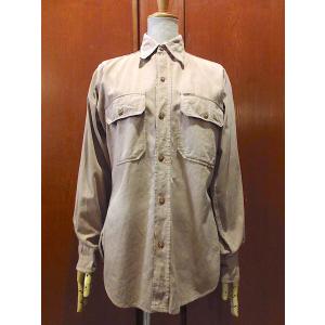 ビンテージ40's○TUF NUTマチ付きワークシャツsize 14-2○211025k1-m