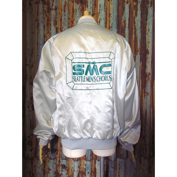 ビンテージ70’s80’s●Pla-Jac SMCバックプリントナイロンジャケットsize 44 L...