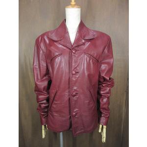 ビンテージ70's☆OSHWAHKON ACMEレザージップアップジャケット黒