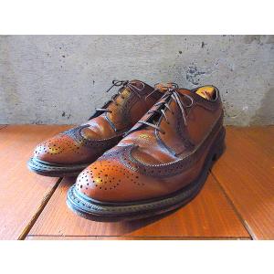 ビンテージ70's80's○NUNN BUSH Uチップシューズ茶size 10 1/2