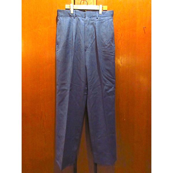 ビンテージ50&apos;s●DEADSTOCK USAFウールトラウザーズ青実寸W81cm●250329m4...
