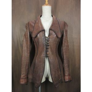 30s スポーツジャケット ヴィンテージ ビンテージ30's○THE TEXAN by SPORT TOGSハラコレザージャケット黒