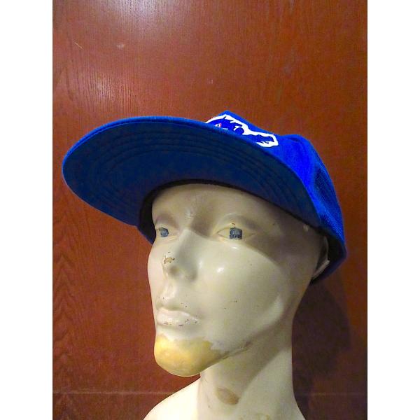 ビンテージ80’s90’s●ワッペン付き5パネルスナップバックメッシュキャップ●250424z3-m...