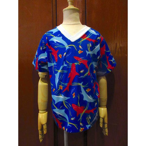 ビンテージ80's90's●魚柄Tシャツ&amp;パンツツーピースsize 7●250505m1-k-stu...