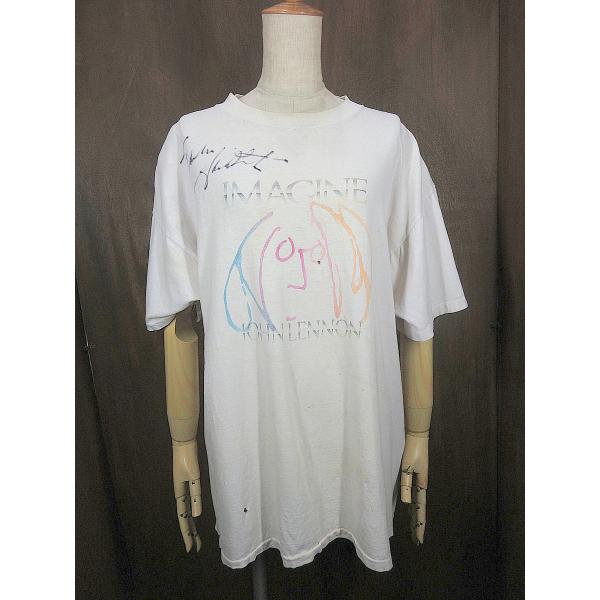 ビンテージ90's●John Lennon IMAGINE Tシャツ白size XL●250513j...
