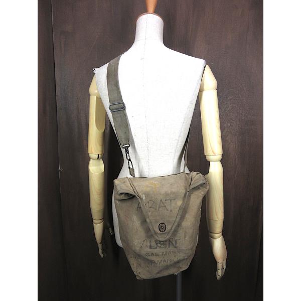 ビンテージ50’s●U.S.NAVY MARK Vガスマスクバッグ●251017j4-bag-shd...