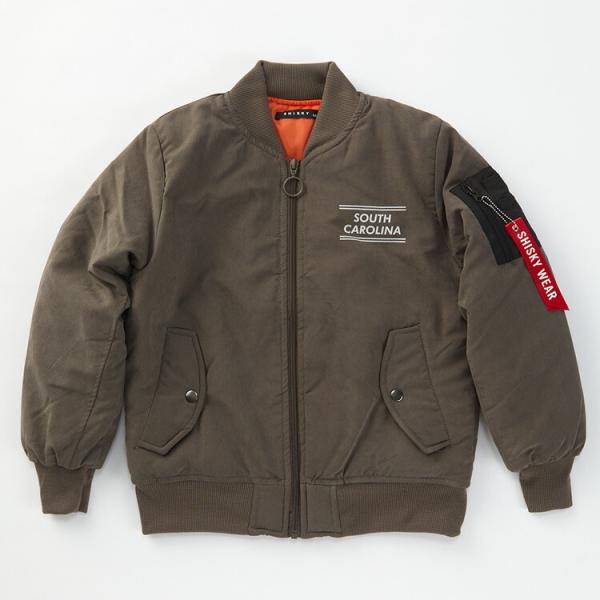 訳アリ MA-1 子ども キッズ ブルゾン 中綿 フライトジャケット ジャンパー 男の子 女の子 兼...