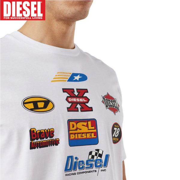 M/新品 DIESEL ディーゼル グラフィック ロゴ Tシャツ JUST-K1 メンズ レディース...