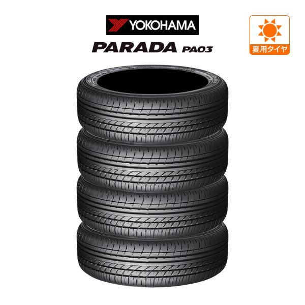 ヨコハマ PARADA パラダ PA03 165/55R14 95/93N ブラックレター サマータ...