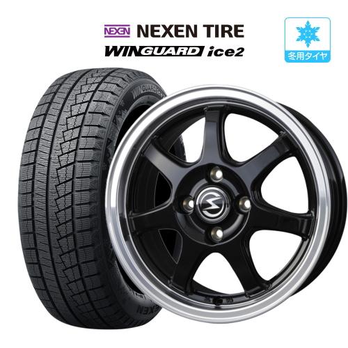 スタッドレス タイヤ ホイール 4本 14インチ 4穴 pcd100 エスホールド S-7S ネクセ...