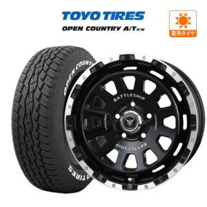 サマータイヤ ホイール 4本セット BADX ロクサーニ バトルシップ ネオ TOYO オープンカントリー A/T EX  215/70R16 デリカD5