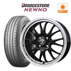 サマータイヤ ホイール 4本セット エスホールド S-8M BRIDGESTONE ニューノ 155/65R14｜カーポートマルゼンYahoo!店