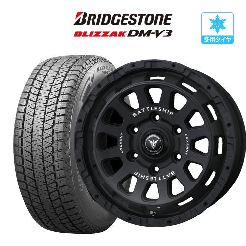 スタッドレス タイヤ ホイール 4本 6穴139 ロクサーニ バトルシップ ネオ BRIDGESTO...