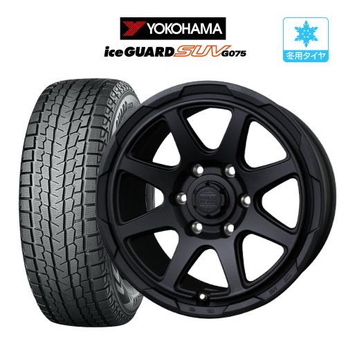 スタッドレス タイヤ ホイール 4本 6穴139 ロックケリー MX-V YOKOHAMA アイスガ...