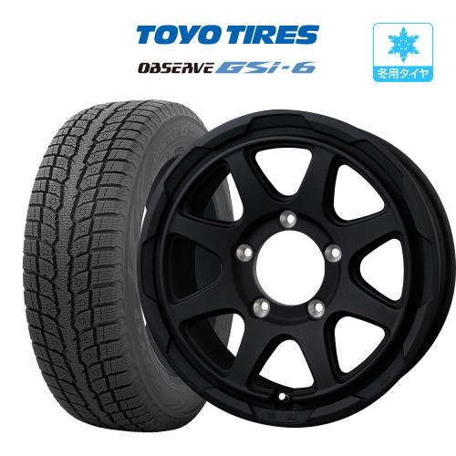 スタッドレス タイヤ ホイール 4本 5穴139 ロックケリー MX-V TOYO オブザーブ GS...