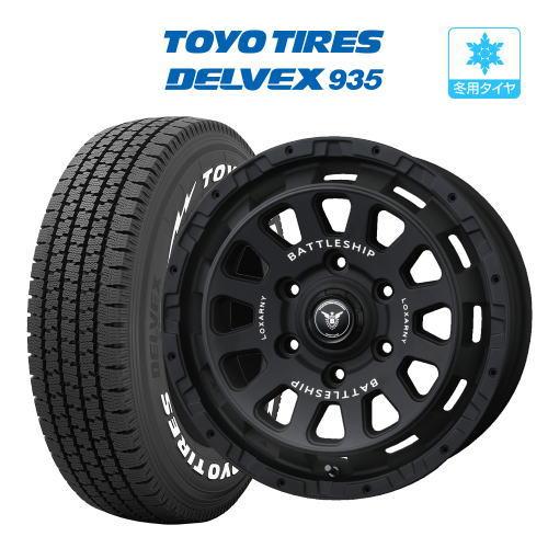 スタッドレス タイヤ ホイール 4本 6穴139 バトルシップ ネオ TOYO デルベックス 935...