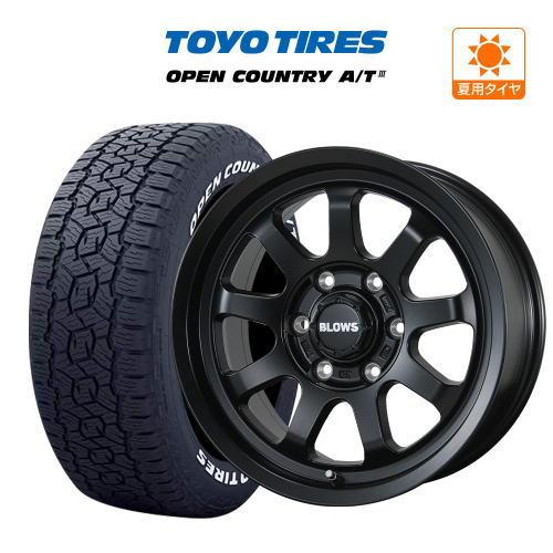 200系 ハイエース ホイール 4本 トピー ブロウズ rov.9 TOYO オープンカントリー A...