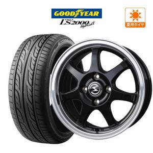 サマータイヤ ホイール 4本セット BADX エスホールド S-7S グッドイヤー イーグル LS2000 ハイブリッド2 165/55R15｜cpm